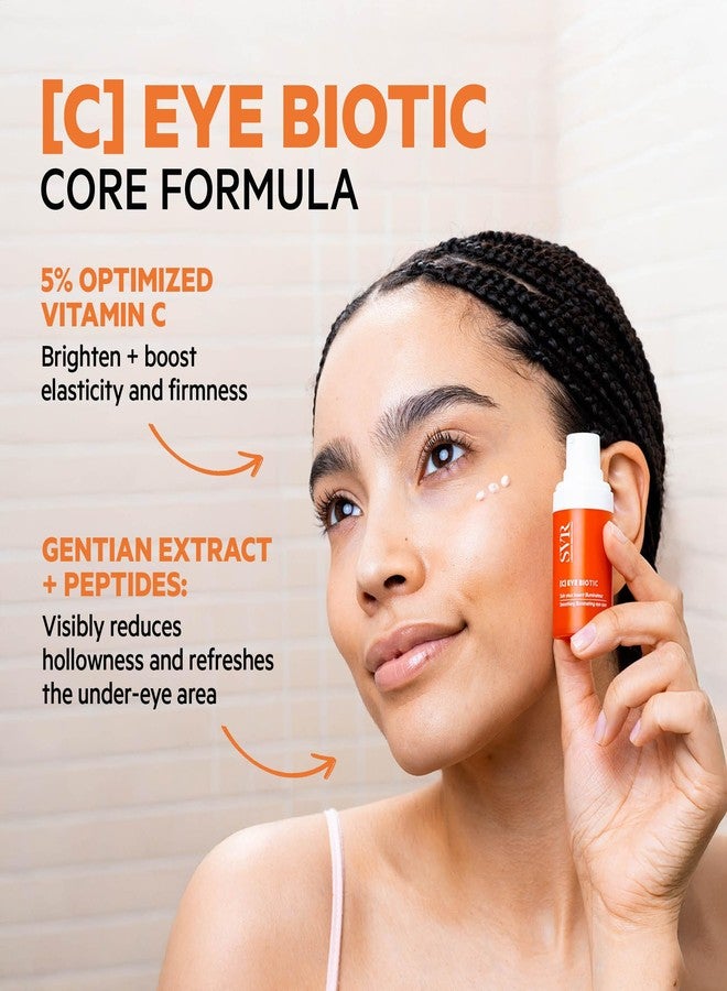 SVR C Biotic Eye Contour Cream. 5% Vitamin C Moisturizer for Puffiness, Dark Circles, Brightening & Even Skin Tone. Vegan, Made in France, 1 Fl. Oz. - Image 2